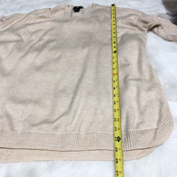 H&M tan long sleeve sweater top - Picture 7 of 8